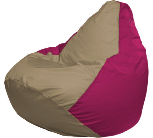 Кресло-мешок Flagman Груша Макси Г2.1-78 фуксия/бежевый темный