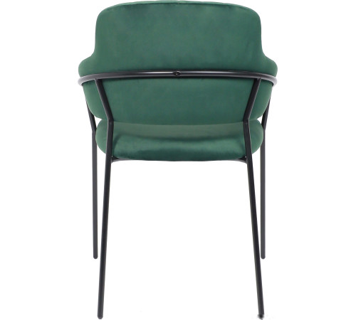 Стул с подлокотниками Алвест AV 448 темно-зеленый бархат/черный