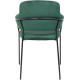 Стул с подлокотниками Алвест AV 448 темно-зеленый бархат/черный