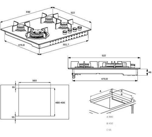Варочная панель BEKO HIAG 64223 SX