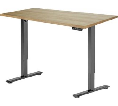 Стол с регулировкой высоты ErgoSmart Electric Desk Prime 1200х650х25 мм дуб натуральный/черный