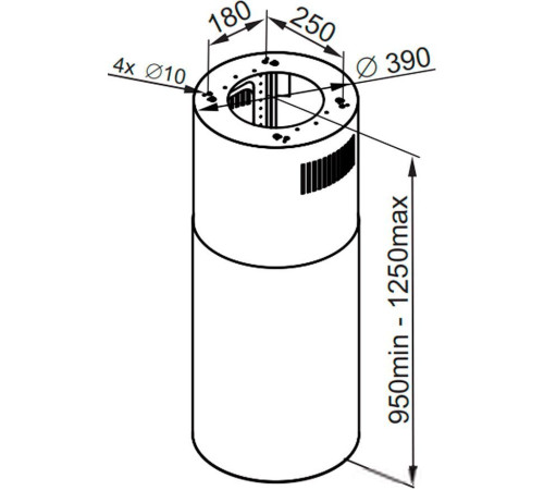 Кухонная вытяжка MAUNFELD Lee Isla sensor 39 белый