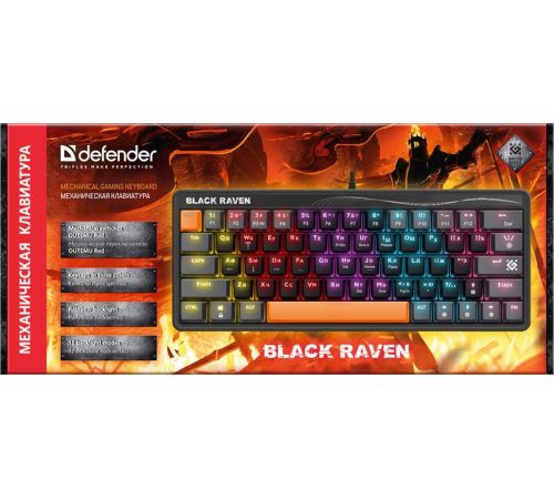 Клавиатура Defender Black Raven GK-417 45414