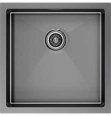 Кухонная мойка Paulmark Gerberg 44 UNI PM254444-GM черный/вороненая сталь