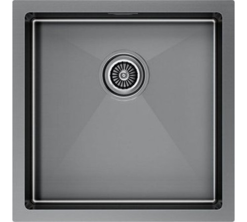 Кухонная мойка Paulmark Gerberg 44 UNI PM254444-GM черный/вороненая сталь