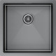 Кухонная мойка Paulmark Gerberg 44 UNI PM254444-GM черный/вороненая сталь