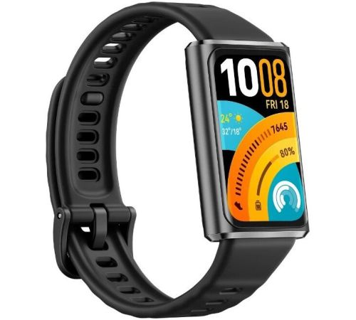 Фитнес-браслет Huawei Band 11 Pro черный, с черным силиконовым ремешком, международная версия