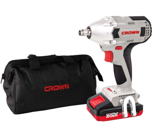 Гайковерт Crown CT22015HX-2 TB с 2-мя АКБ, сумка