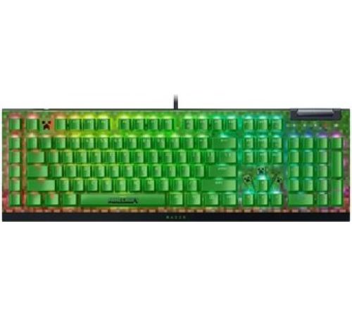 Клавиатура Razer BlackWidow V4 X Minecraft Edition Razer Green, нет кириллицы