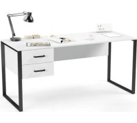 Стол Soma Slava 160x66 белый/черный