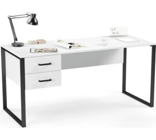 Стол Soma Slava 160x66 белый/черный