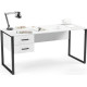 Стол Soma Slava 160x66 белый/черный