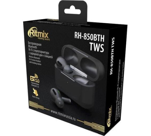 Наушники Ritmix RH-850BTH TWS черный