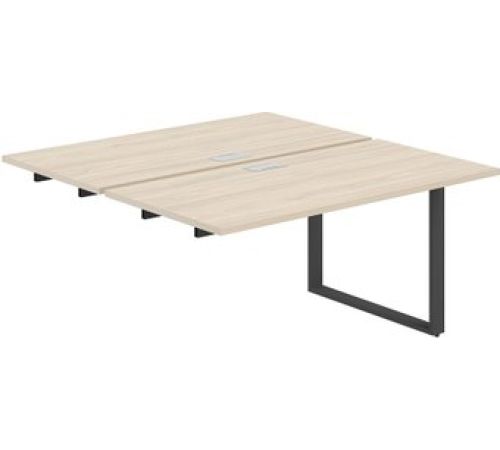 Стол Norden Приставка 280x143.8x75 AG.125.AR.L.72.AN антрацит/серебро/акация равелло