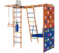 Детский спортивный комплекс Формула здоровья Street 2 оранжевый/радуга