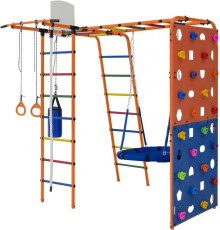 Детский спортивный комплекс Формула здоровья Street 2 оранжевый/радуга