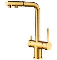 Смеситель Paulmark Serpentine Se213222-BG золото/брашированное золото