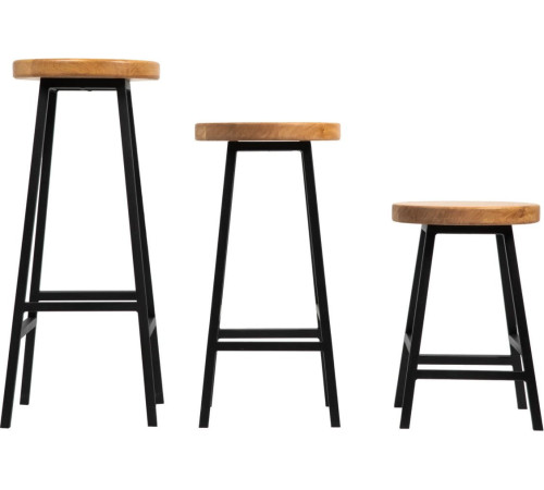 Табурет Iva-Wood полубарный натуральный