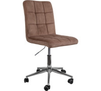 Офисное кресло AksHome Fiji поворотный капучино велюр HCJ-11/хром