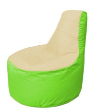 Кресло-мешок Flagman Трон Т1.1-2007 бежевый/салатовый