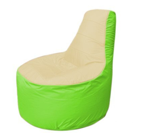 Кресло-мешок Flagman Трон Т1.1-2007 бежевый/салатовый