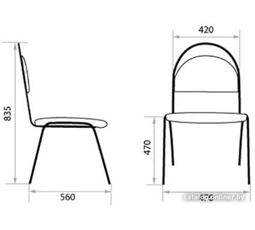 Офисный стул Белс Ретро V 450430/V18 кожзам бежевый/черный