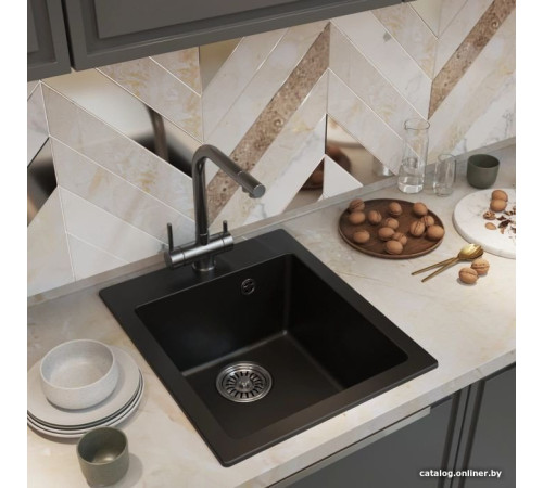 Кухонная мойка Mixline ML-GM14 551910 ультра-черный