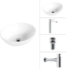 Умывальник Lauter 21652 + Moon 21СK81691C + сифон 21635CH + дон.клапан 21190CH хром