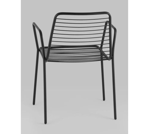Стул Stool Group Дели с подлокотниками LV-107-9005 металл черный