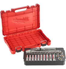 Набор трещотка с головками Milwaukee 4932471864 28 предметов