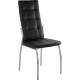 Стул DikLine Галс-М хром/кожзам Pegaso черный