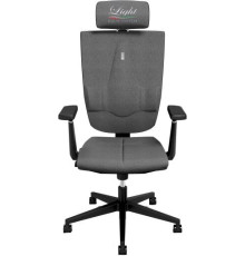 Кресло Kulik System Space азур, с подголовником, с подлокотником, серый