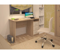 Стол Интерлиния СК-001 дуб сонома/дуб белый