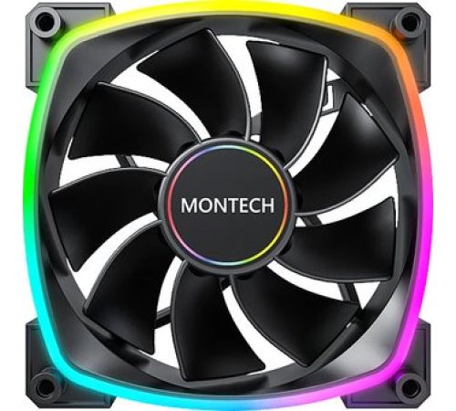 Вентилятор для корпуса Montech RX140 PWM Reverse черный