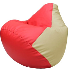Кресло-мешок Flagman Груша Макси Г2.3-0910 красный/светло-бежевый