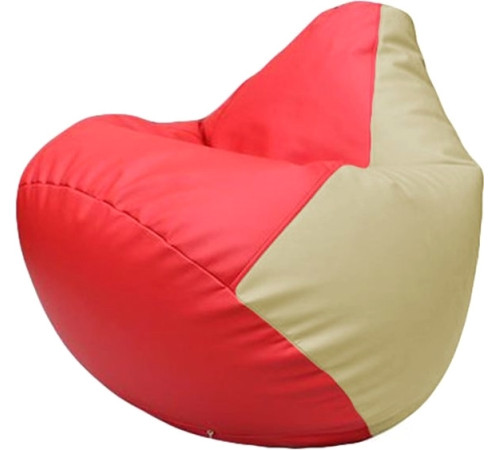 Кресло-мешок Flagman Груша Макси Г2.3-0910 красный/светло-бежевый