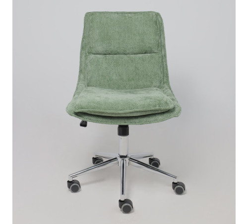 Офисное кресло AksHome Lola зеленая рогожка GY91-14/хром