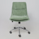 Офисное кресло AksHome Lola зеленая рогожка GY91-14/хром