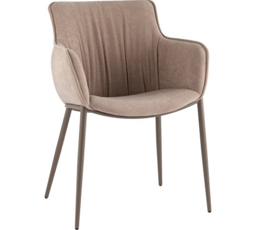 Стул с подлокотниками Stool Group Твигги LV-118-RlL-08-7006 шенилл бежевый/бежево-серый