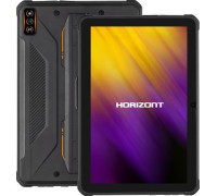 Планшет Horizont H-Tab 1 Shield 6GB/256GB LTE со стилусом, черный/оранжевый