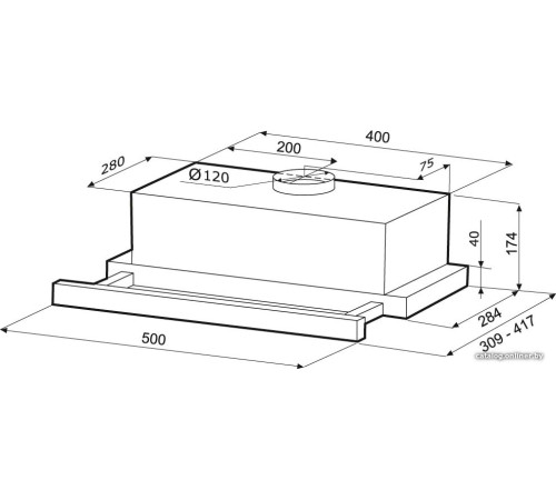 Кухонная вытяжка Krona Kamilla 500 Air 1 белый