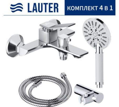 Смеситель Lauter Allure 21CK6618C с лейкой Relexa Nevada 21S10146