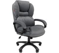 Офисное кресло CHAIRMAN Home 434 Т-55 серый/черный пластик