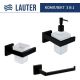 Набор аксессуаров для ванной Lauter 21SH71062 + 21SH71092 + 21SH71072 Matt Black, 3 предмета