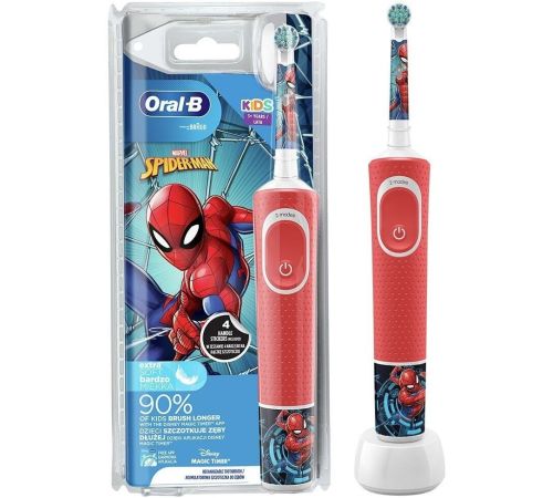 Электрическая зубная щетка Oral-B Kids Spiderman D100.413.2K