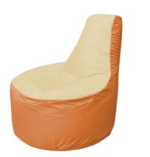 Кресло-мешок Flagman Трон Т1.1-2005 бежевый/оранжевый