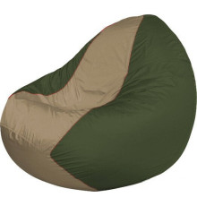 Кресло-мешок Flagman Classic К2.1-217 оливковый темный/бежевый темный