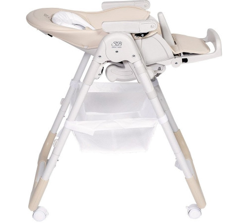Высокий стульчик Sweet Baby City натуральный/белый