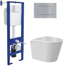 Унитаз подвесной Berges Wasserhaus Vita Rimless 043384 с сиденьем