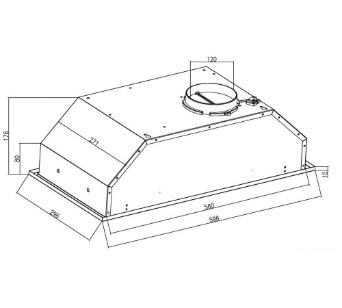 Кухонная вытяжка Schtoff Quattroporte 60 черный